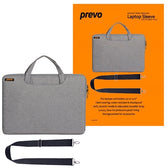 Prevo 15.6in Laptop Bag, Light Grey