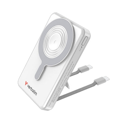 Verbatim Charge'n'Go 2C &amp; Display MagSafe Power Bank 10000 mAh Silver