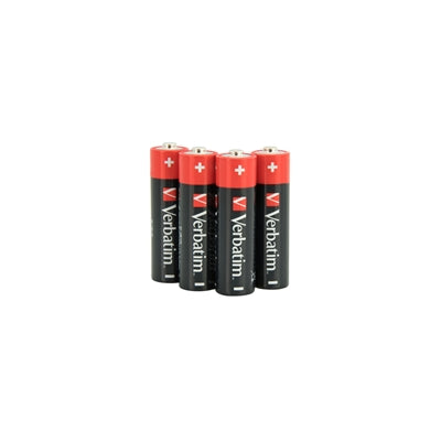 Verbatim AA Battery Alkaline 4 Pack Shrink Wrap