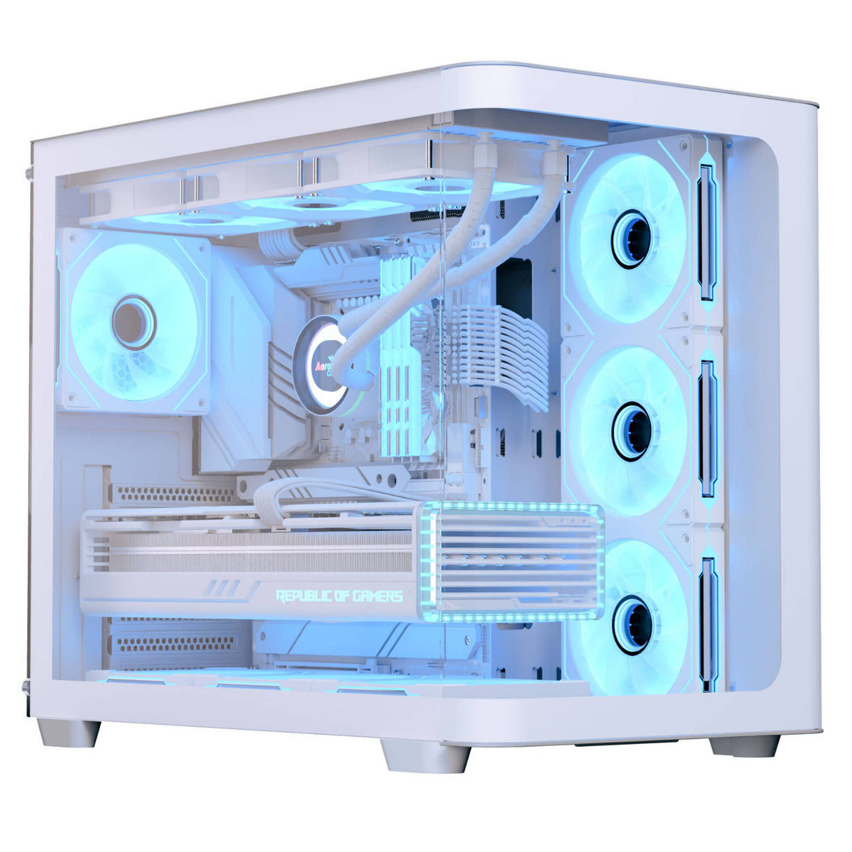 Aerocool (ACCM-PN01043.21) Dual-chamber PC case, White
