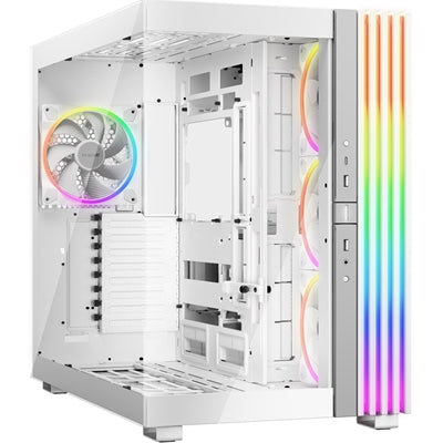 be quiet! BGW72  Light Base 900 FX Full Tower Gaming Case - White, 1 x USB Type-C / 2 x USB 3.0,  Tempered Glass Front &amp; Side Window Panel, 4 x Light Wings ARGB Fans, E-ATX / XL-ATX / ATX / M-ATX / Mini-ATX Compatible