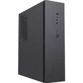 CiT S8i SFF Micro-ATX PC Case, Black