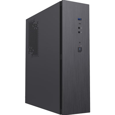 CiT S8i SFF Micro-ATX PC Case, Black