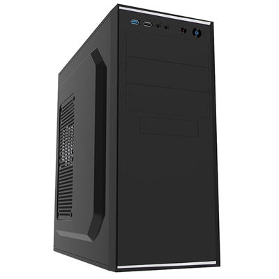 CiT Jet Stream Mid Tower 1 x USB 3.0 / 1 x USB 2.0 Black &amp; Silver Case with 500W PSU