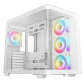 DeepCool CG530U 4F WH Case, White, Tempered Glass Side Window Panel