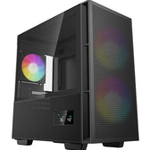 DeepCool CH360 Digital Gaming Case Black Mid Tower, Tempered Glass Side Window Panel