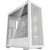 DeepCool Morpheus Case, White, Tempered Glass Side Window Panel