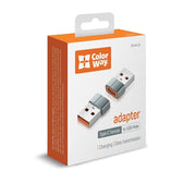 ColorWay Grey Adapter Type-C To USB-A (CW-AD-CA)