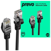 Prevo CAT6-BLK-2M Network Cable, Black