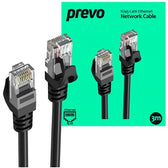 Prevo CAT6-BLK-3M Network Cable, Black