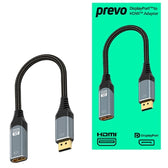 Prevo DPM-HDMIF-ADA Display Converter Adapter, Black & Silver, 0.2m