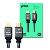 Prevo HDMI-2.1-5M HDMI Cable, Black & Grey