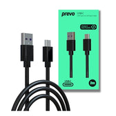 Prevo USBA-USBC-2M Data Cable, Black