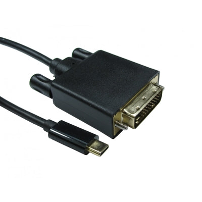 USB-C TO DVI 4k 30HZ 2 Meter Black Data Cable
