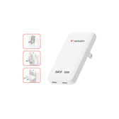 Verbatim Essentials Slim GaN Charger, White