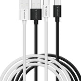 Verbatim Essentials Sync & Charge USB-A to C Cables (2 pack) Black & White, 1m