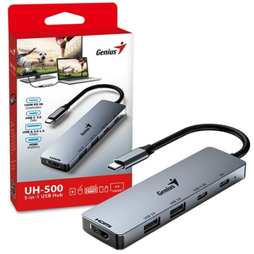 Genius USB Type-C 5-In-1 Hub Docking Station