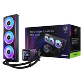 ASRock Phantom Gaming 360 LCD AIO Liquid CPU Cooler, 360mm