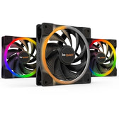 be quiet! Light Wings PWM High Speed Addressable RGB Fan Pack (BL077), 120mm