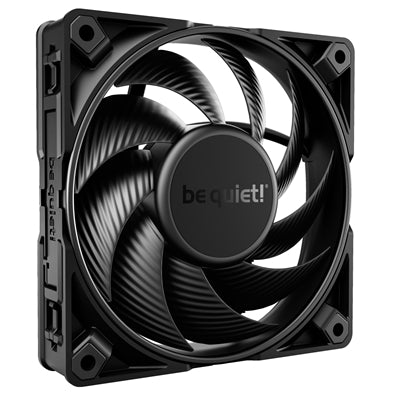 be quiet! Silent Wings Pro 4 PWM Black Fan, 120mm, 3000RPM, 4-Pin PWM Fan Connector, Black Frame, Black Blades, Optimized Fan Blades for the Highest Performance for Radiators &amp; Heat Sinks, 3 Mounting Options, 3 Speed Switch