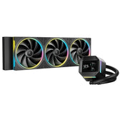 DeepCool LM360 Liquid CPU Cooler with 2.4in IPS Display, Black, 360mm