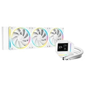 DeepCool LM360 Liquid CPU Cooler with 2.4in IPS Display, White, 360mm