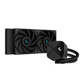 DeepCool LS520S Zero Dark All In One Liquid CPU Cooler, 240mm