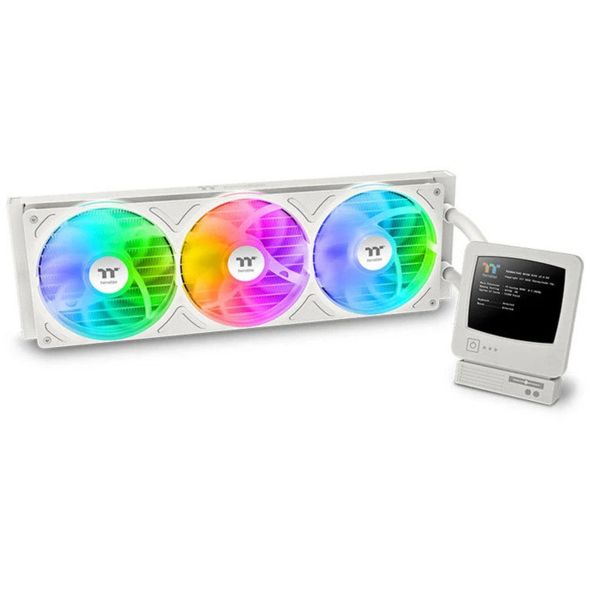 Thermaltake Retro 360 Ultra ARGB Sync AIO Liquid Cooler, White, 120mm