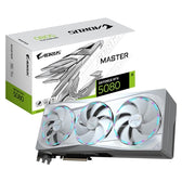 Gigabyte NVIDIA GeForce RTX 5080 AORUS MASTER ICE 16GB GDDR7 Graphics Card, White, RGB