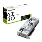 Gigabyte NVIDIA GeForce RTX 5080 AERO OC SFF 16GB GDDR7 Graphics Card, White, RGB
