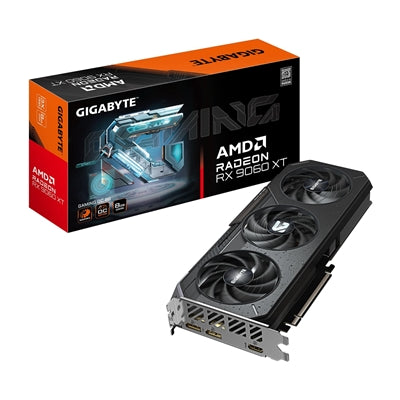 Gigabyte AMD Radeon RX 9060 XT GAMING OC 8GB GDDR6 Graphics Card, 2048 Streams, 3320 MHz Boost Clock, Triple Fan, RGB, 2x DisplayPorts / 1x HDMI Ports
