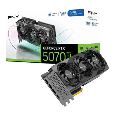 PNY NVIDIA GeForce RTX 5070 Ti OC 16GB, GDDR7 Graphics Card