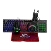 Marvo Scorpion CM416 Loot 40 4 in 1 RGB Gaming UK Layout Keyboard, Black