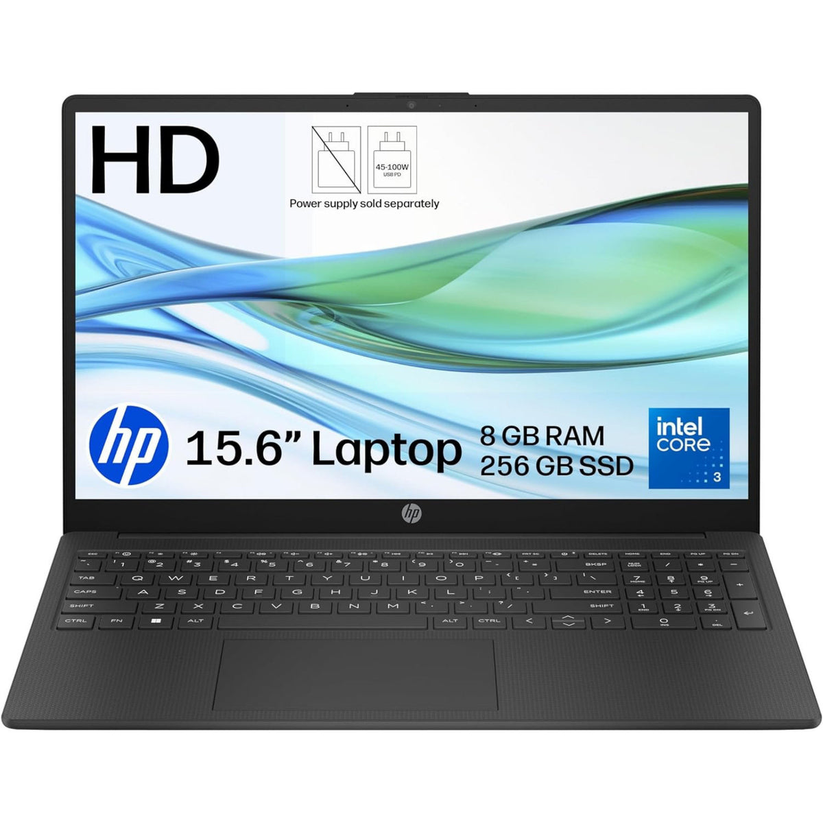 HP 15-fd1006sax Laptop, Core 3-100U, 8GB RAM, 256GB SSD, Windows 11 Home