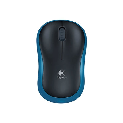 Logitech M185 Wireless Black &amp; Blue Mouse