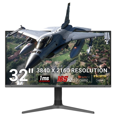 piXL CM32G7 32 Inch 144Hz 4K Widescreen IPS Gaming Monitor with AMD FreeSync &amp; Nvidia G-Sync, 3840 x 2160 Resolution, 1ms Response Time, 144Hz Refresh Rate, HDMI, DisplayPort, USB-C, USB-A, RGB Lighting, VESA Mount &amp; Height Adjust