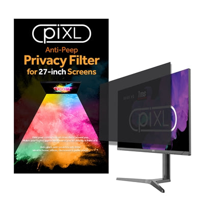 piXL 27 Inch Monitor Security Privacy Screen/ Privacy Filter, Anti-Glare, Anti-Peep, Anti-Static &amp; Blackout
