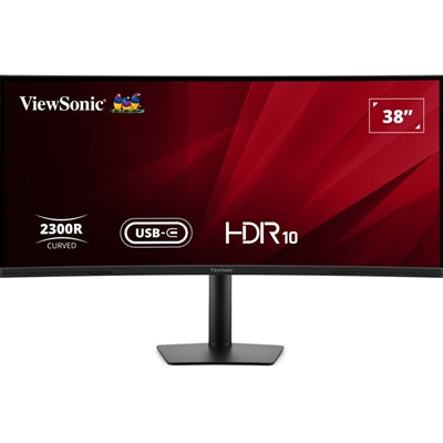 Viewsonic VA3820C 38in UltraWide Quad HD LED Curved Monitor, Black