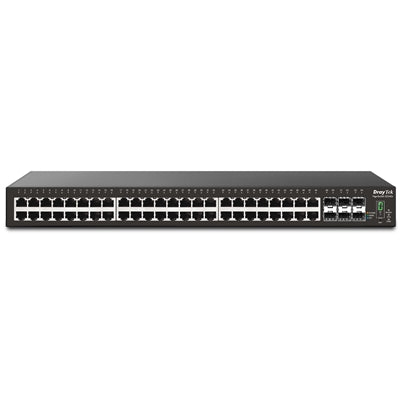 DrayTek VSG2542X-K 54-port Gigabit L2+ Managed switch with 48 RJ-45 LAN ports &amp; 6 10GbE SFP+ ports, 2 Year Warranty