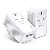 TP-Link TL-PA7027P KIT AV1000 2-Port Gigabit Pass-through Powerline Starter Kit