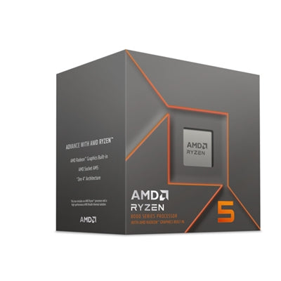 AMD Ryzen 5 8500G 3.5GHz 6 Core AM5 Processor, 12 Threads, 3.5GHz up to 5.0GHz Boost, 22MB Cache, with Wraith Stealth Cooler, Radeon Graphics