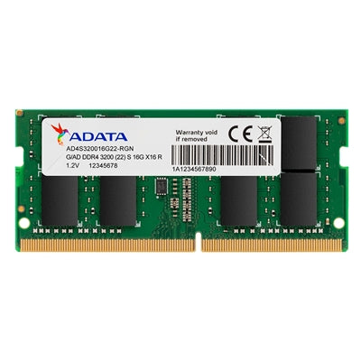 Adata Premier AD4S320016G22-SGN 16GB (1x 16GB) SODIMM System Memory, 3200MHz, DDR4, CL22
