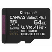 Kingston Canvas Select Plus 64GB Micro SD UHS-I Card with Adapter