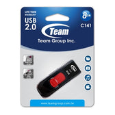 Team C141 8GB USB 2.0 Red USB Flash Drive