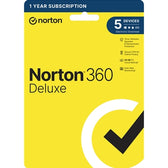 Norton 360 Deluxe, Antivirus Software for 5 Devices, Retail Boxed