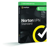 Norton VPN 5 Device 1-year Subscription, Retail Boxed
